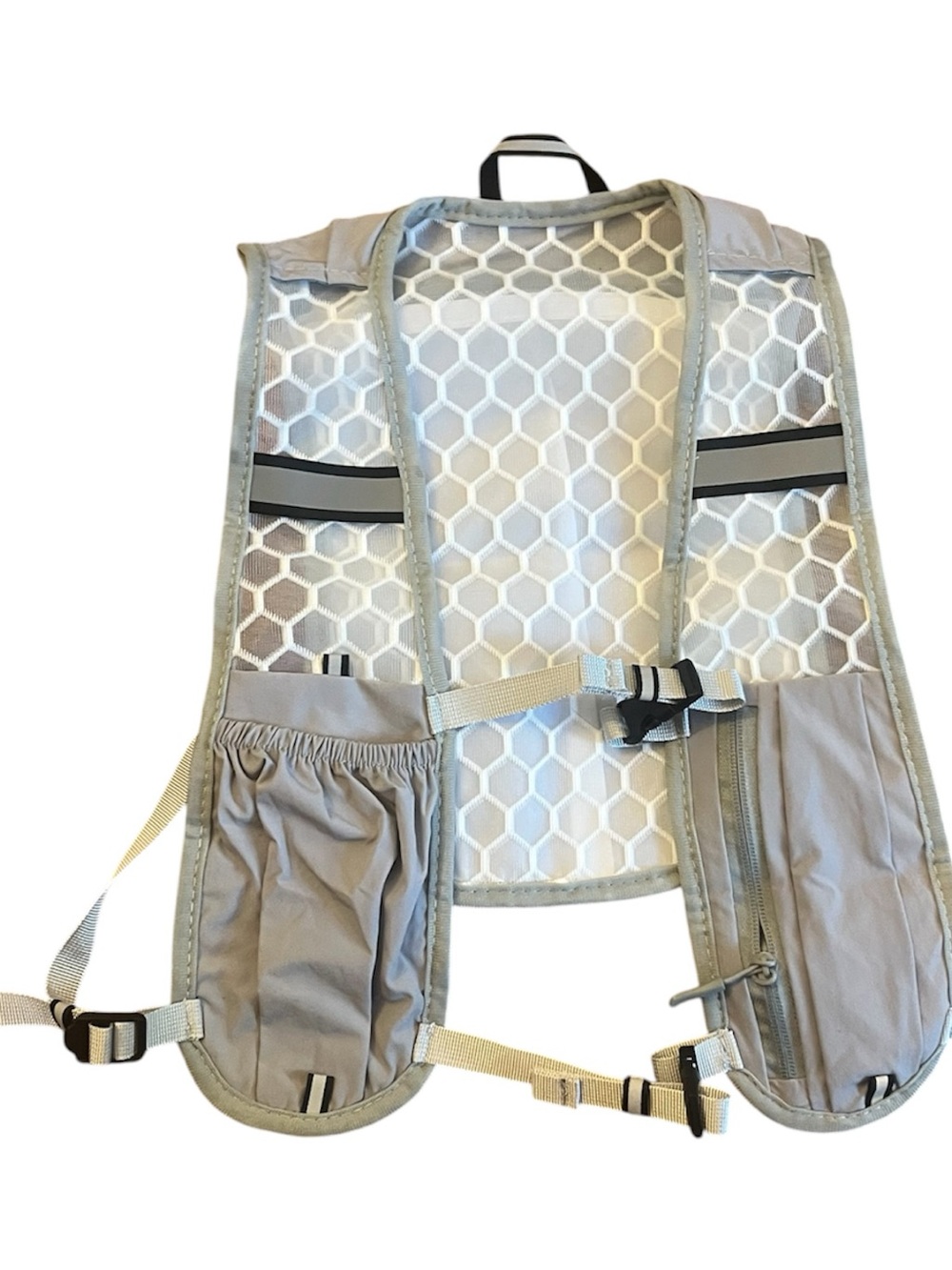 Gray Running Hydration Vest Lightweight Mesh Trail Marathon Hiking Unisex